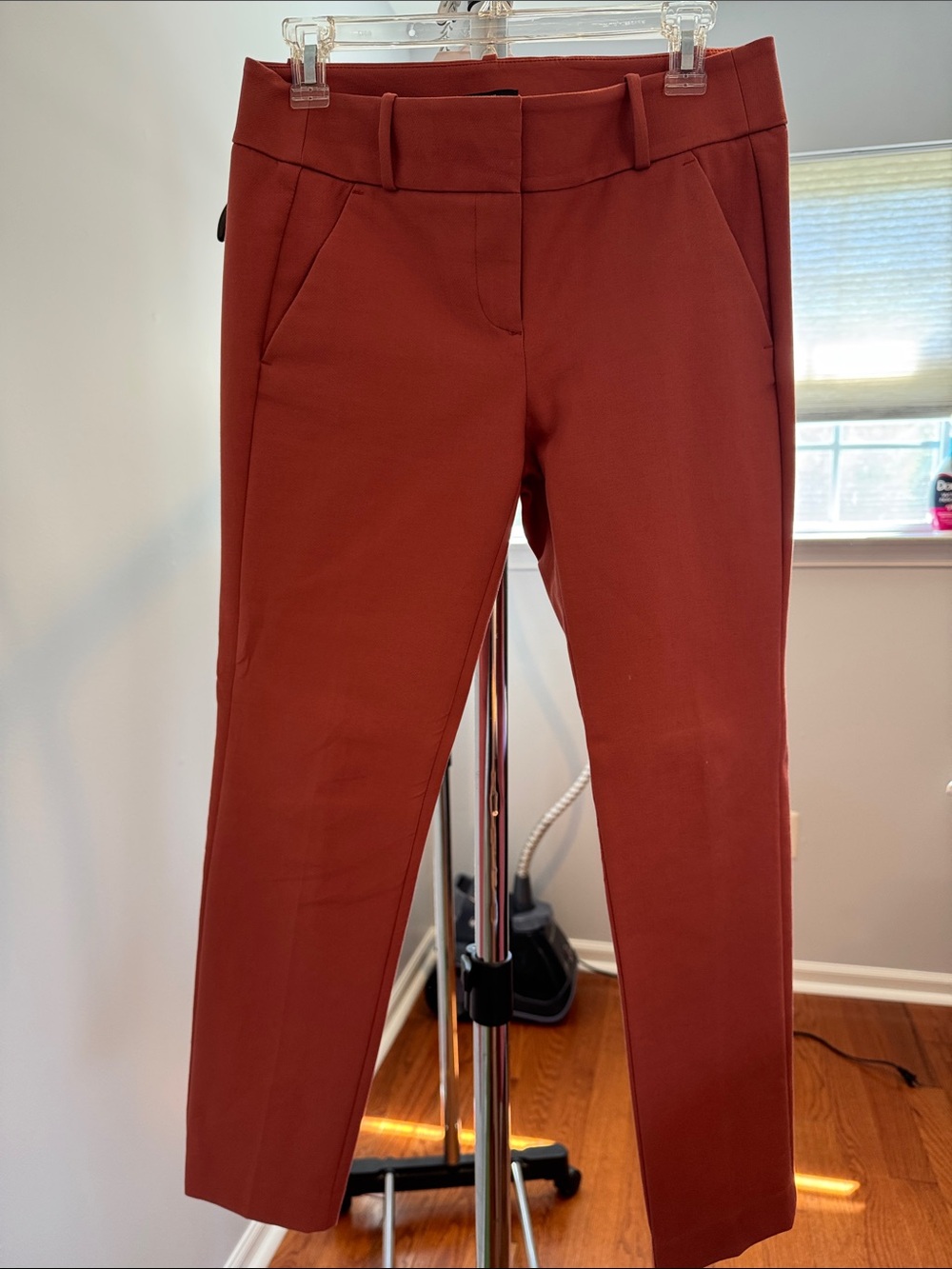 LOFT Straight-Leg Ponte Pants in Rust